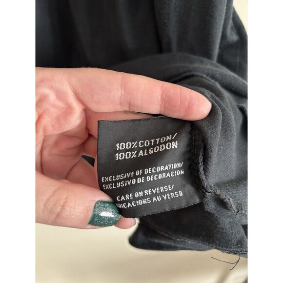 VTG Y2K 90s Distressed 00s STARTER Mens 3X XXXL Embroidered Logo Black T Shirt - Picture 3 of 8